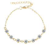 Grandinėlė ant kojos "Crystal anklet"