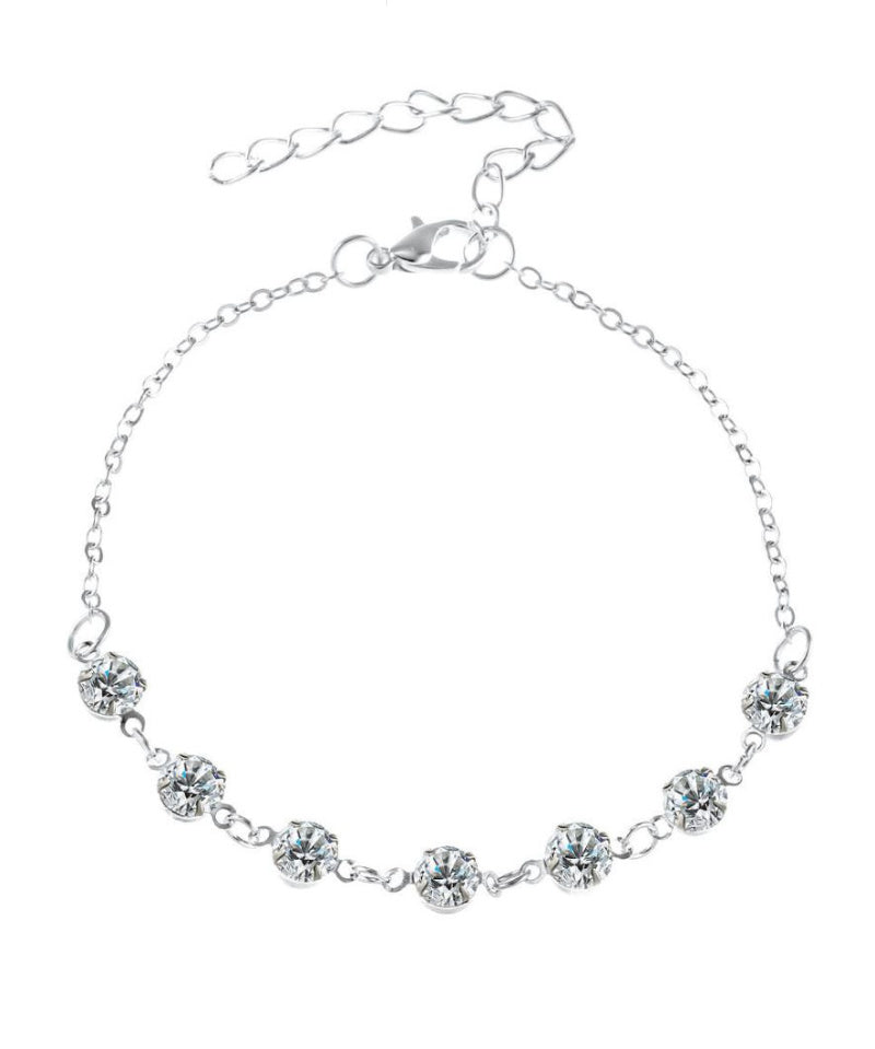 Grandinėlė ant kojos "Crystal anklet"