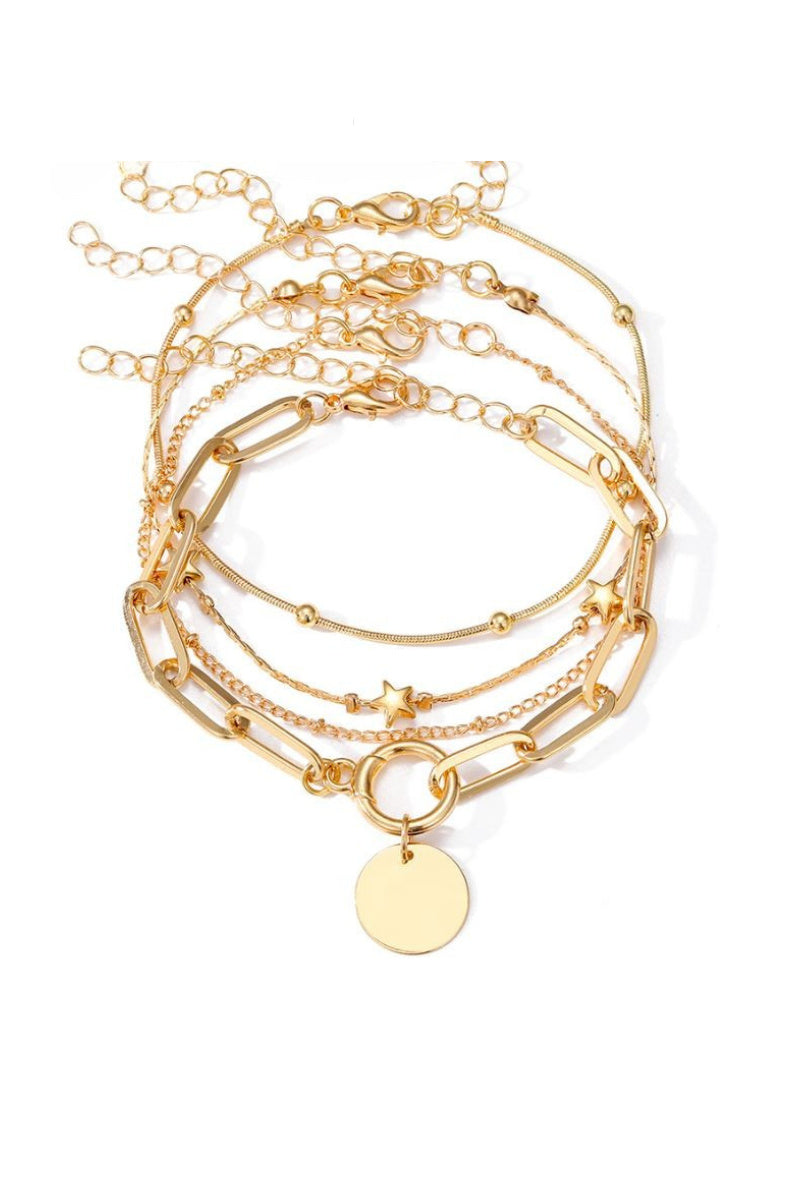 Grandinėlė ant kojos "Four row wide anklet"