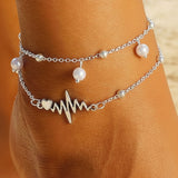 Grandinėlė ant kojos "Cardio pearl anklet"