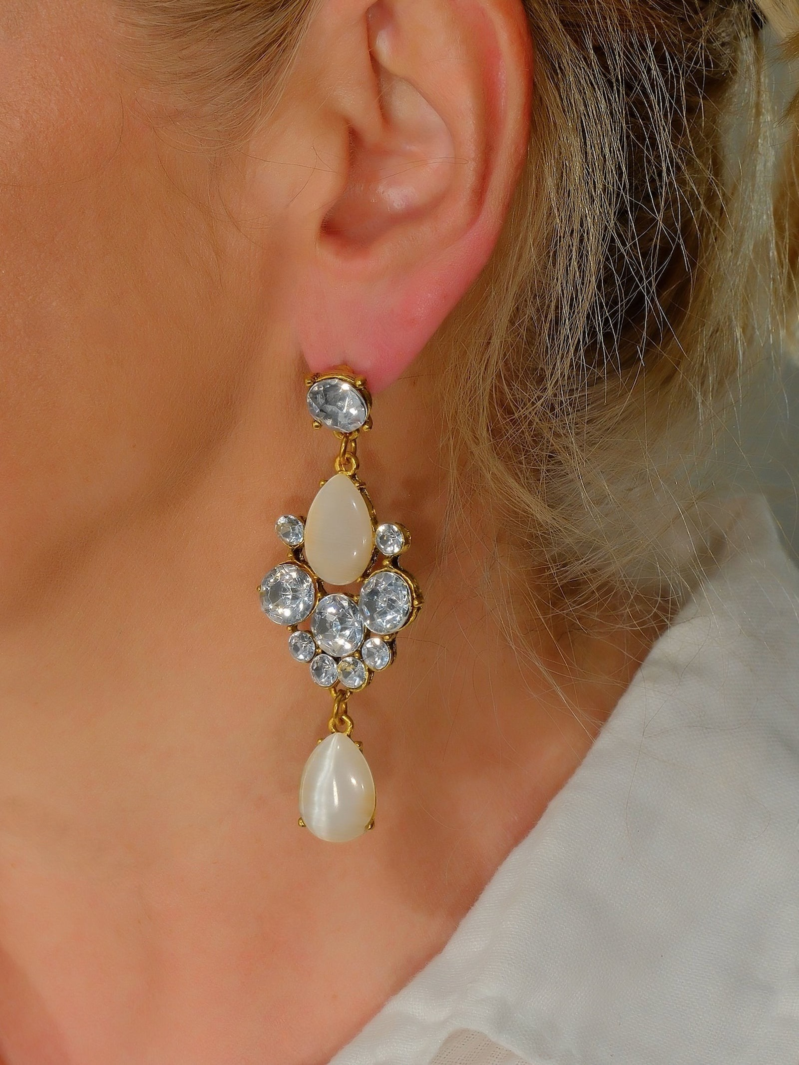 Proginiai auskarai "Opal"