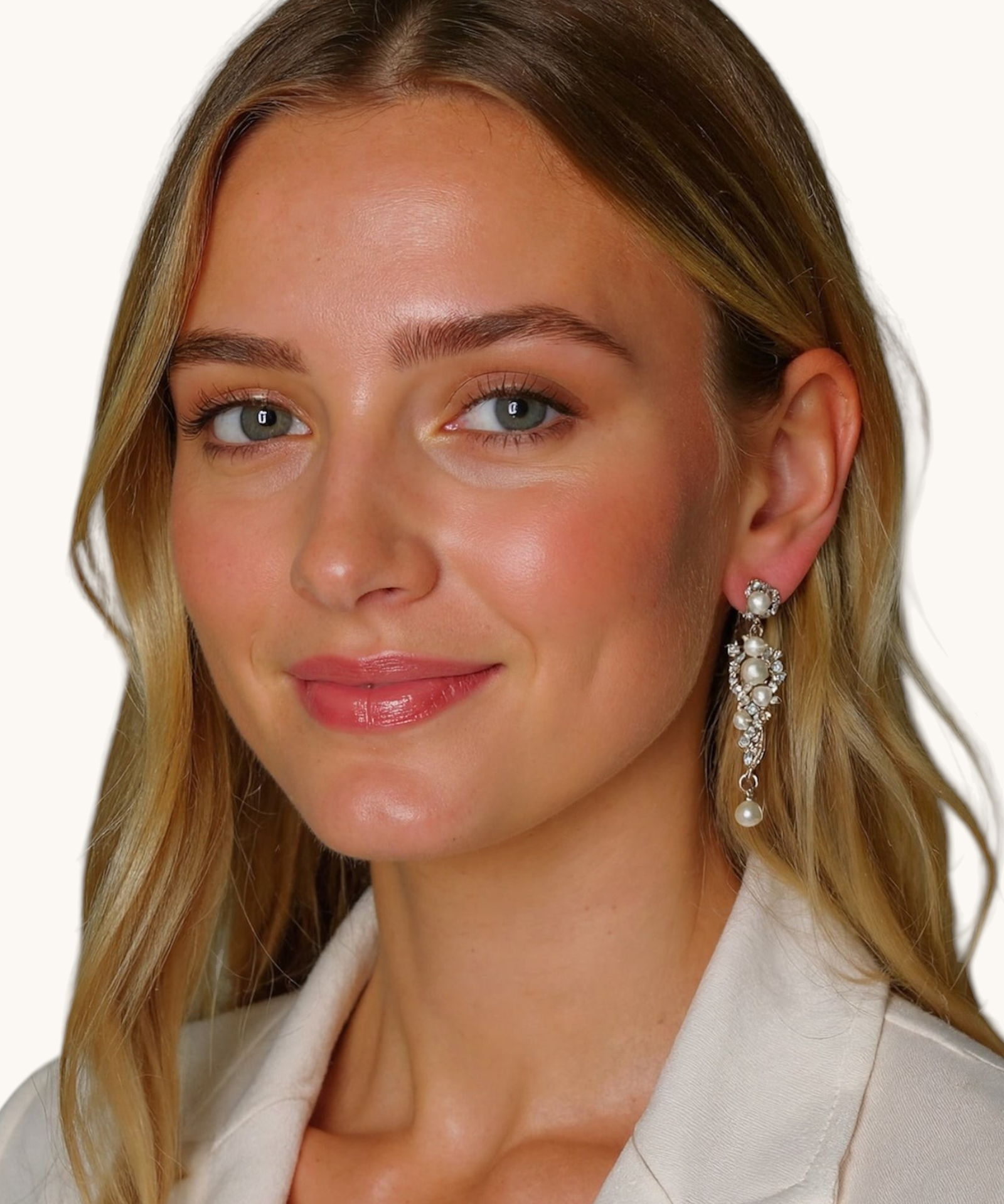 Proginiai auskarai "Bride pearl"