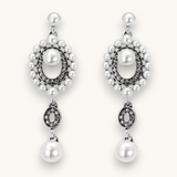 Proginiai auskarai "Circle pearl"