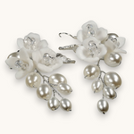 Proginiai auskarai "Resin flower earrings"
