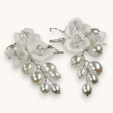 Proginiai auskarai "Resin flower earrings"