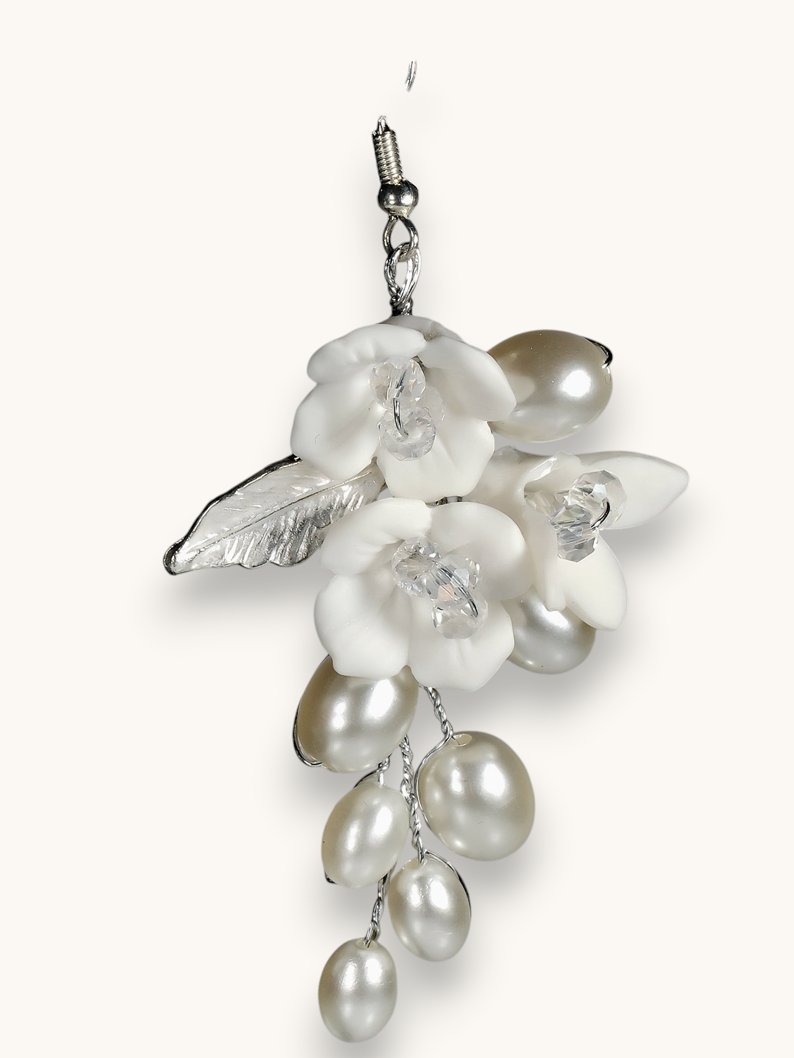 Proginiai auskarai "Resin flower earrings"