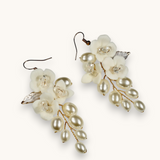 Proginiai auskarai "Resin flower earrings"