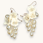 Proginiai auskarai "Resin flower earrings"