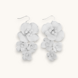 Proginiai auskarai "Ceramic flower earrings"