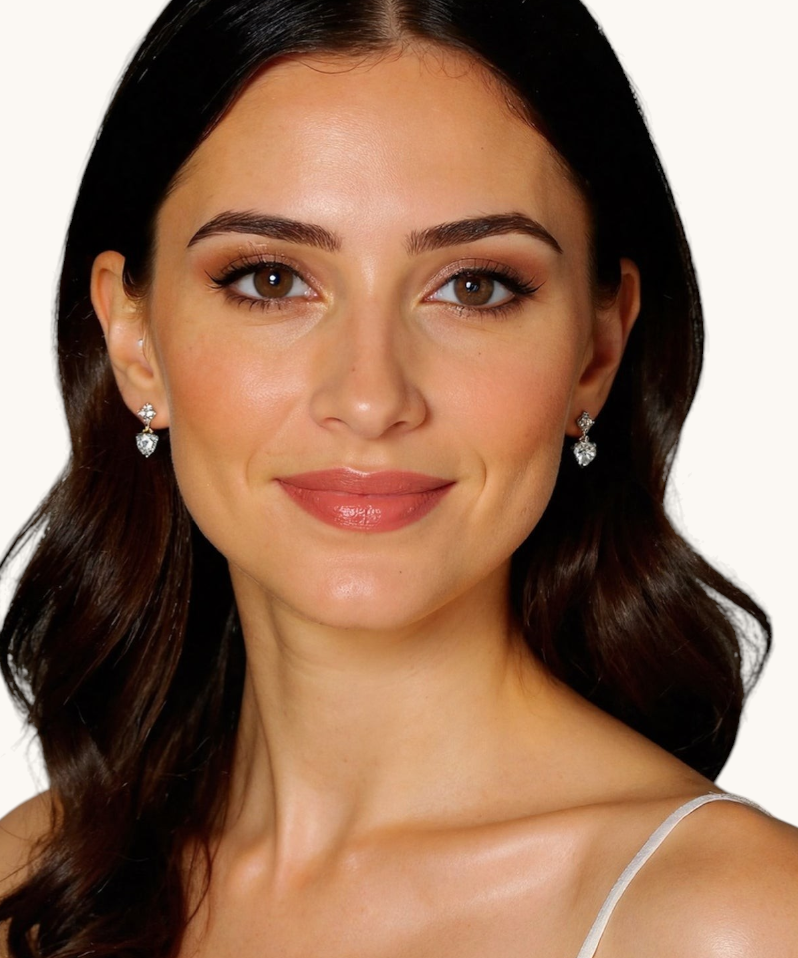 Auskarai "Heart Drop Earrings"