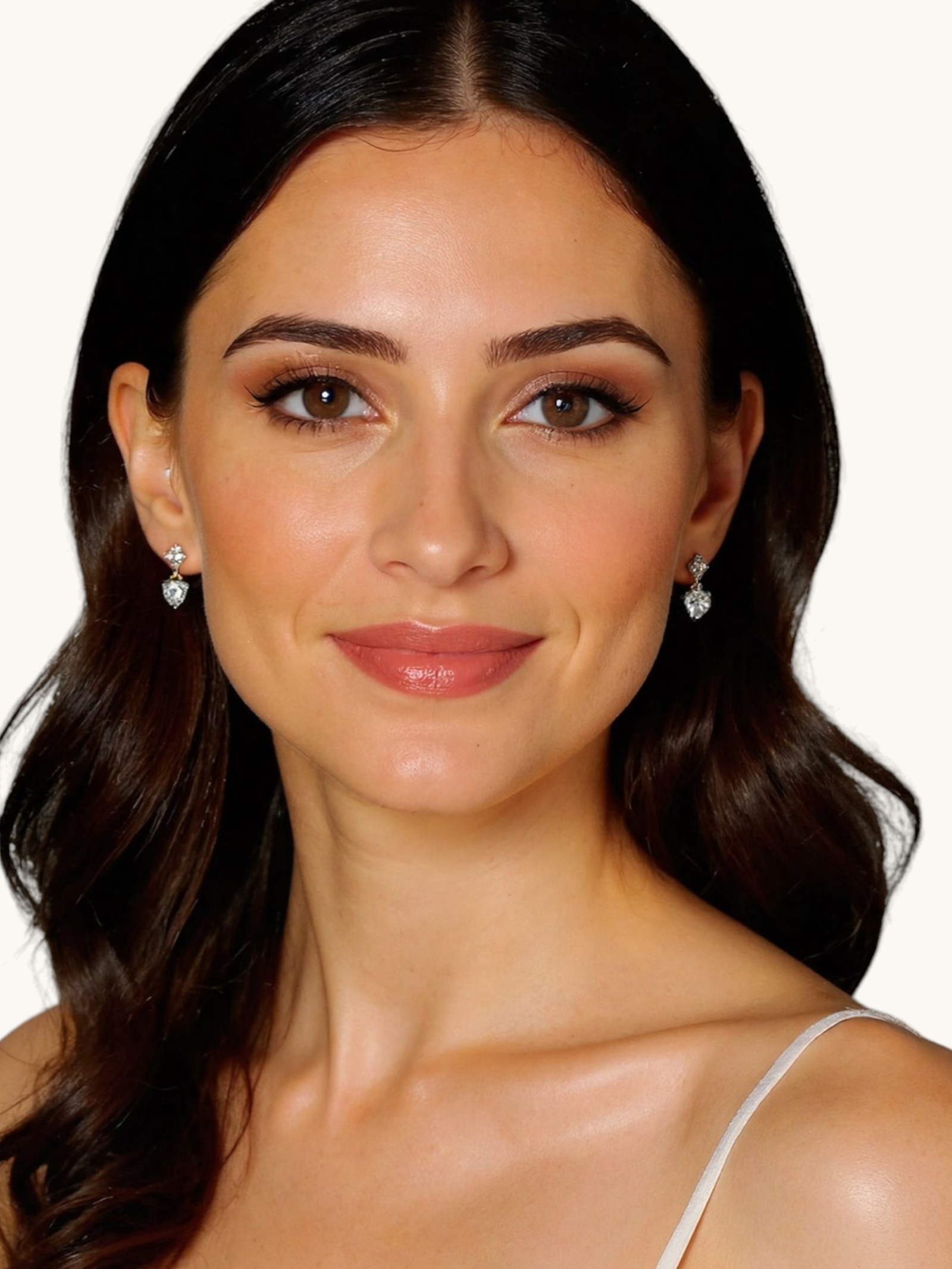 Auskarai "Heart Drop Earrings"