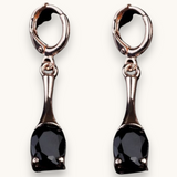 Auskarai "Dangler zirconia"