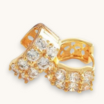 Auskarai "Shinning hoop earrings"
