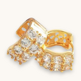 Auskarai "Shinning hoop earrings"