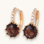Auskarai "Fabulous smoky topaz"