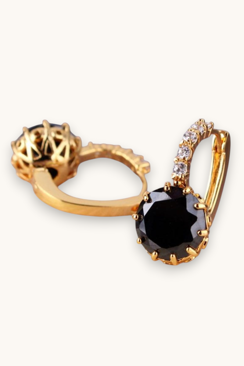 Auskarai "Fabulous smoky topaz"