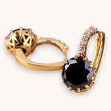 Auskarai "Fabulous smoky topaz"