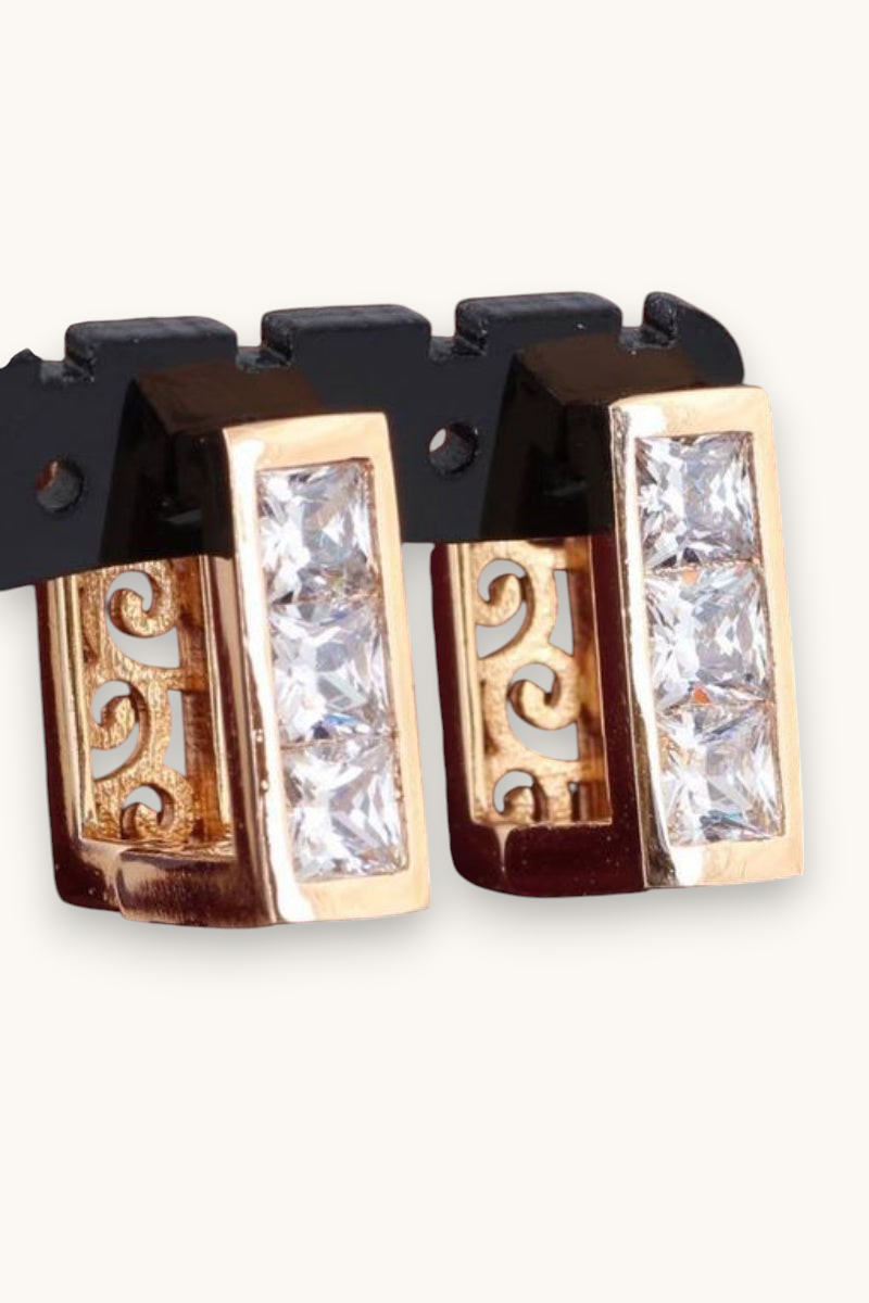 Auskarai "Crystal Clip"