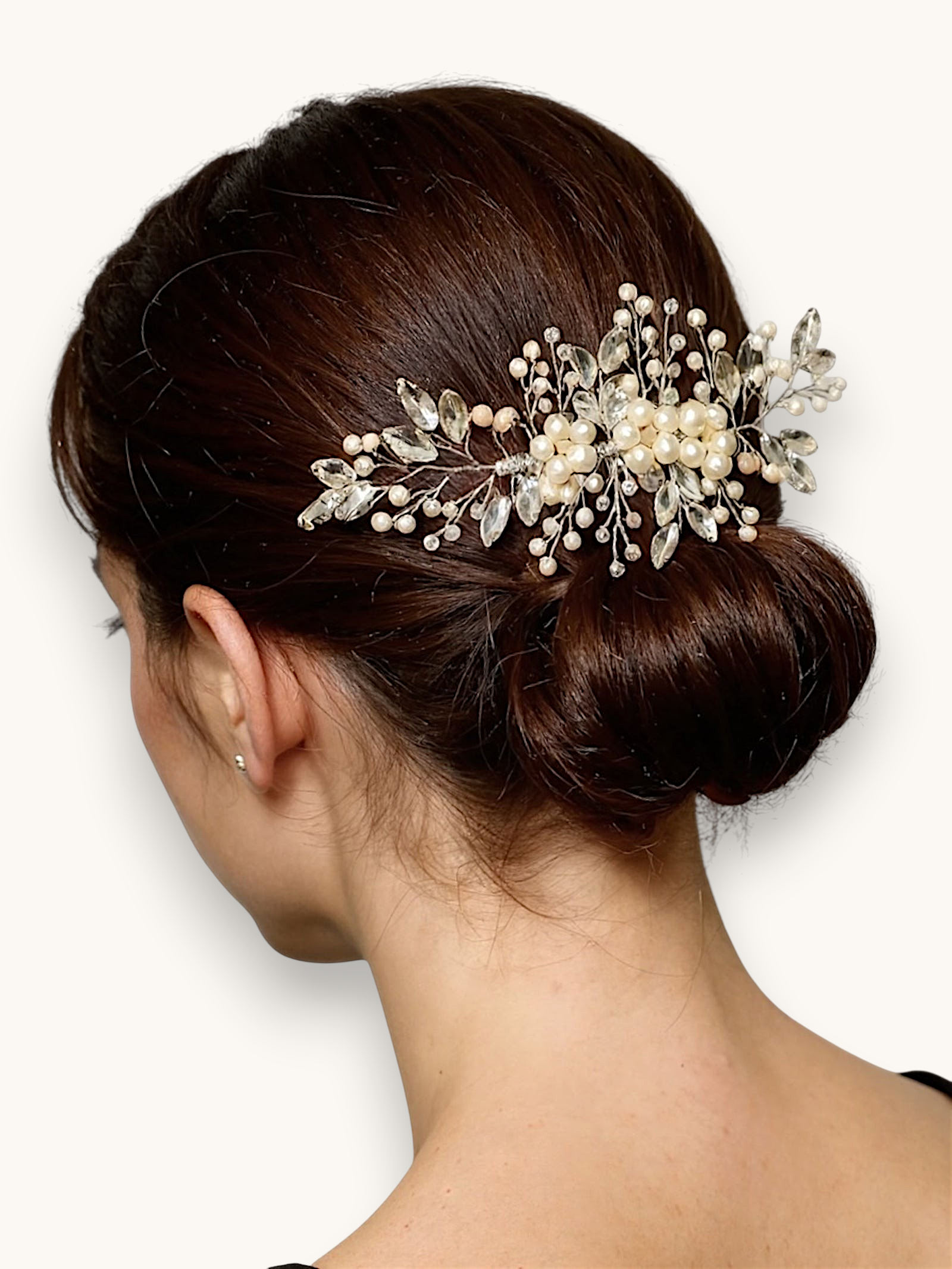 Plaukų sagė "Nude pearl comb"