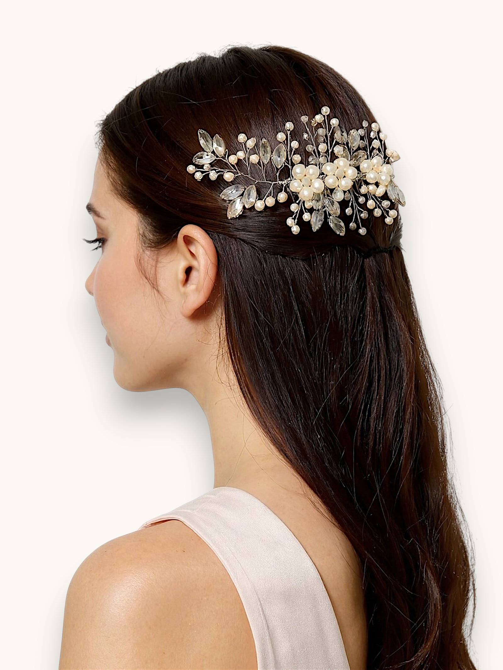 Plaukų sagė "Nude pearl comb"