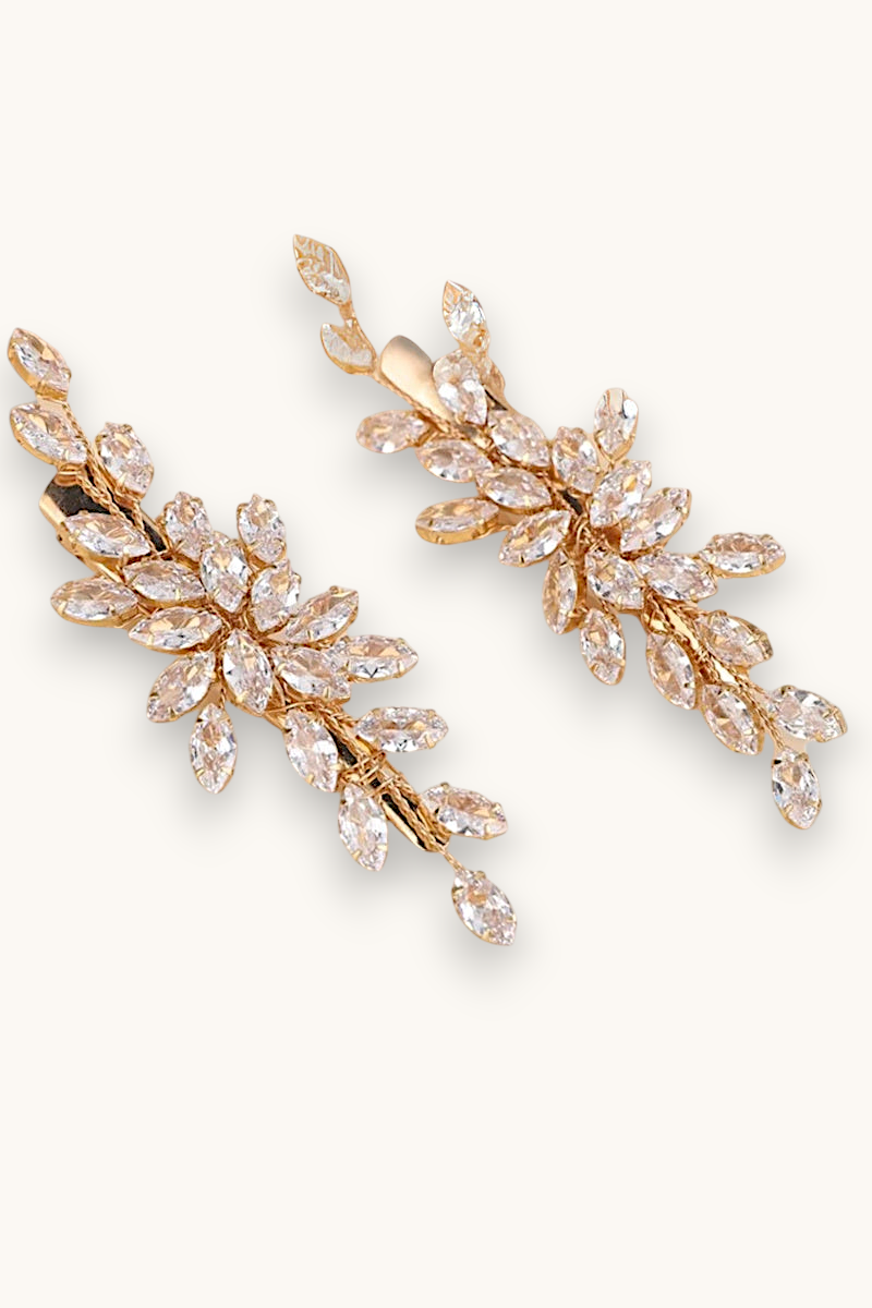 Plaukų segtukas "Golden crystal clip"