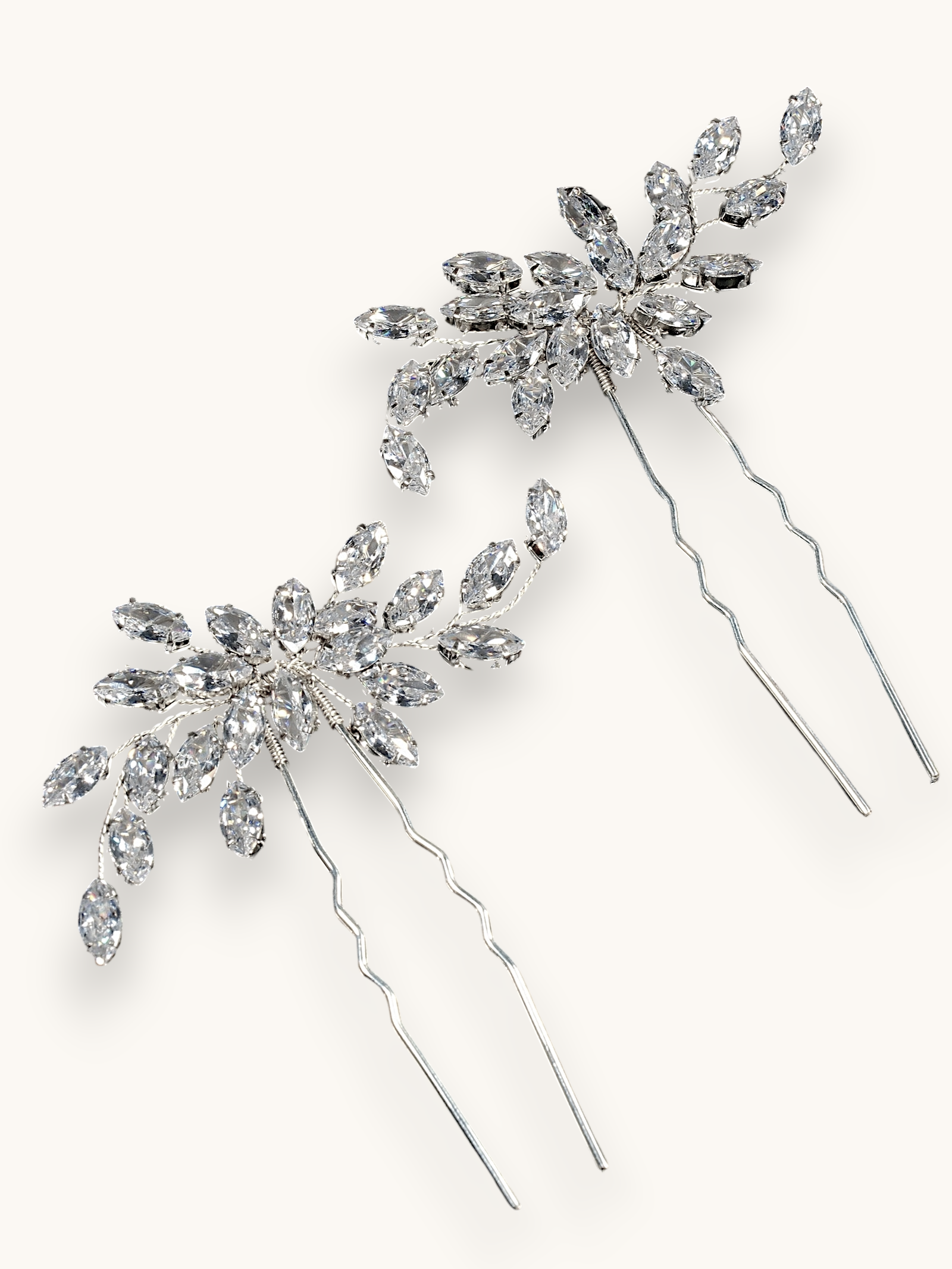 Plaukų smeigtukas/sagė "Golden crystal pin"