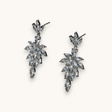 Auskarai "Zircon Feather"