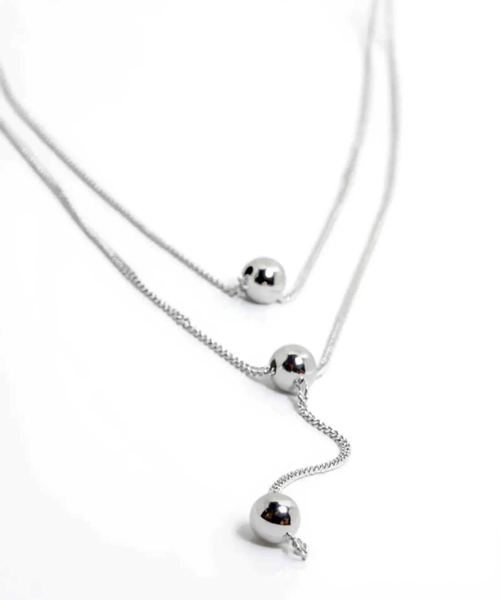 Kaklo papuošalas "Silver balls"