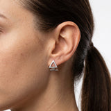 Auskarai Triangles Stud