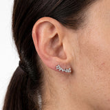 Auskarai Zircon Star