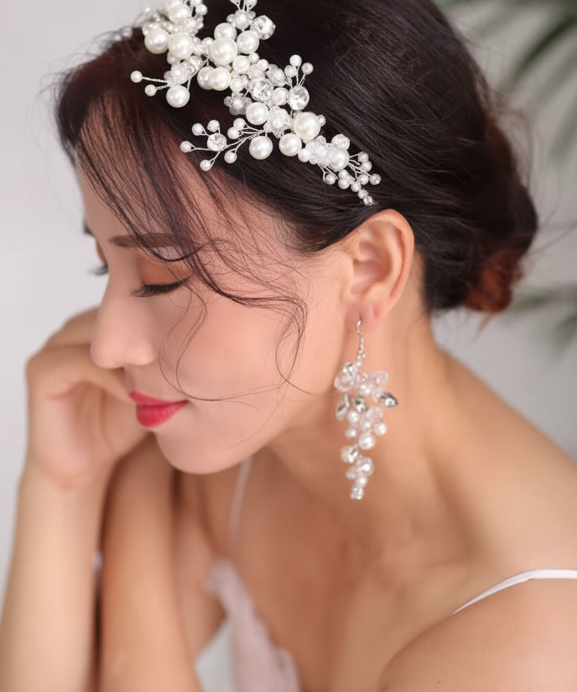 Papuošalų rinkinys Ivory Blossom Set — Luxiage