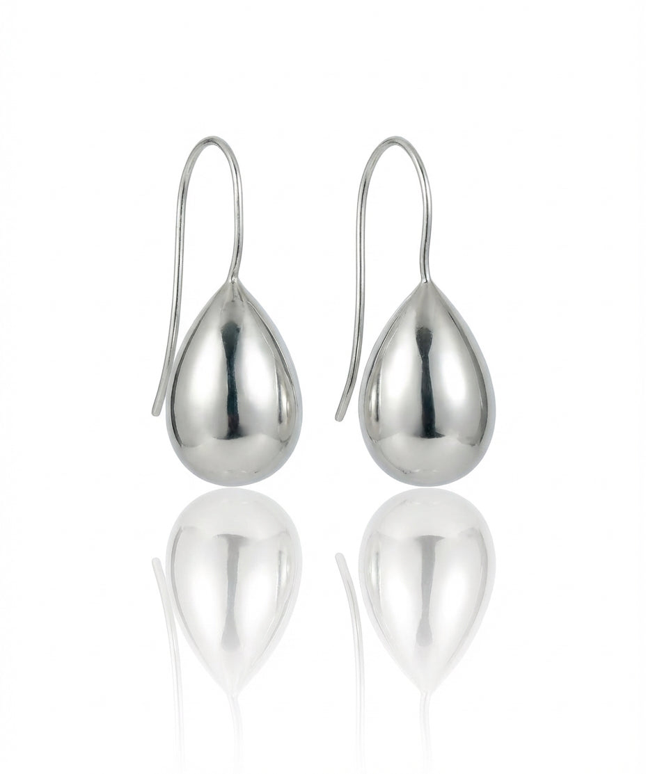 Auskarai Oval Tear Drop — Luxiage