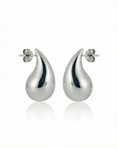 Auskarai Glossy Tear-Drop — Luxiage