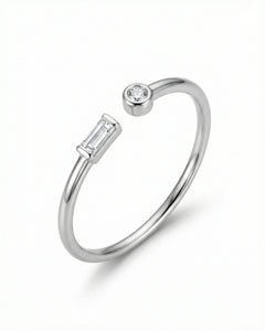 Žiedas Thin zircon — Luxiage