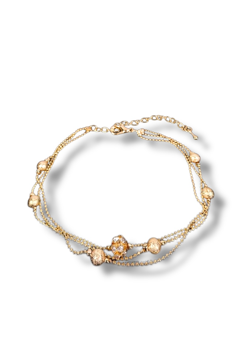 Grandinėlė ant kojos Golden ball pendant chain — Luxiage