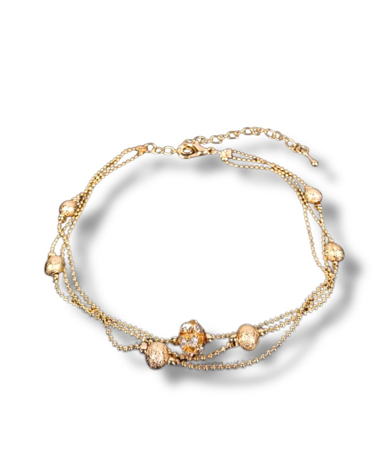 Grandinėlė ant kojos Golden ball pendant chain — Luxiage